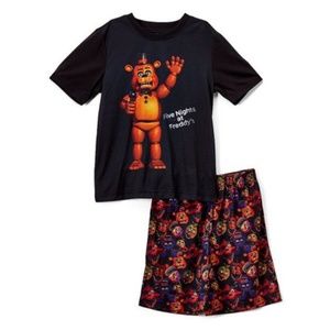 NWT Boy/'s Five Nights at Freddy/'s Pajamas PJ Pants Set Sz 6 8 10 12